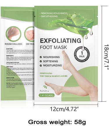 Moisturizing Foot Mask - 4 Pairs Foot Peeling Mask for Dry & Cracked Feet | Exfoliating Foot Spa Socks for Men & Women - Buy Online on GoSupps.com