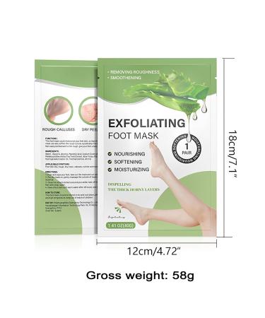 3 Pairs Aloe Vera Foot Mask Peeling Socks - Smooth Baby Soft Feet Corns & Dead Skin Remover for Men & Women - Buy Online on GoSupps.com