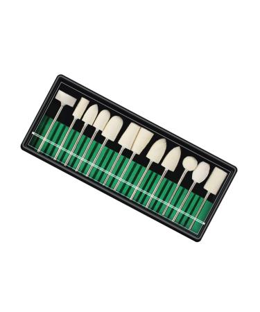 FRCOLOR 1set Nail Polish Polishing Head for Manicure Nail Drill Accessories Nail Art Polishing Heads Sand Nail Dip Kit Cleaning Tools Sanding Grinding Tool Diamond To Rotate Wool Acrylic