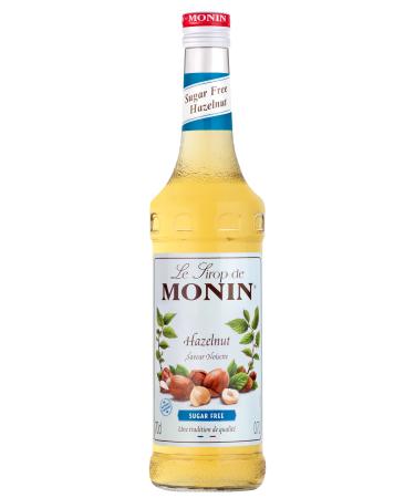 MONIN Sugar Free Hazelnut Syrup for Coffee, Cappuccino and Hot Chocolate - Natural Flavors - 70cl