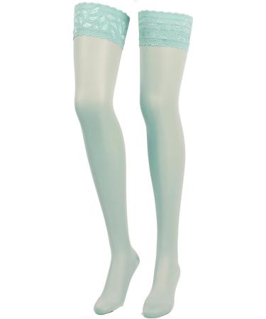 Compressana Calypso 140EN Support Leg Socks - 15-18mmHG Compression Size II Mint - Effective Thigh Support with Adhesive Tape - 1 Pair - Buy Online on GoSupps.com