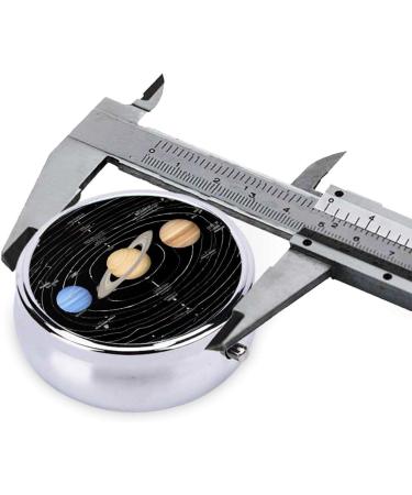 Exploring The Solar System Round Pill Box | 3 Compartment Portable Travel Medicine Organizer | Mini Decorative Vitamin Holder - Buy Online on GoSupps.com