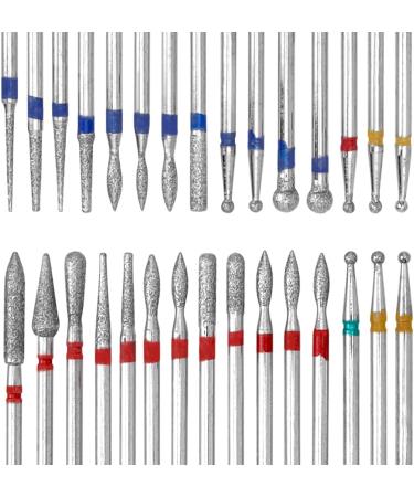 Treki 30 Pieces Fine Ball Nail Cutter Attachment Set and Tip Nail Drill Bits Made of Carbide Professional Diamond Bits for Gel Nails Acrylic Nails Cuticles - Buy Online on GoSupps.com