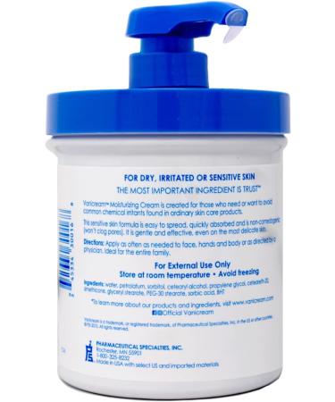Vanicream Moisturizing Skin Cream with Pump Dispenser 1 lb / 453 g by Vanicream - Buy Online on GoSupps.com