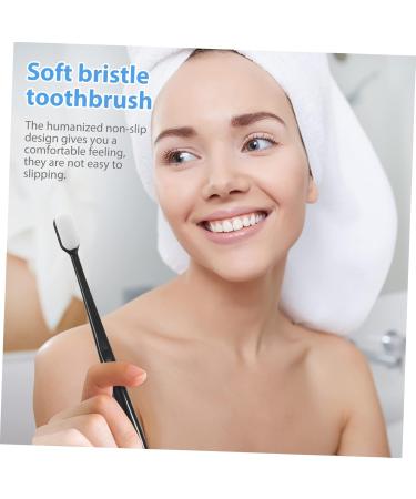 FRCOLOR 8-Pack Soft Toothbrushes for Sensitive Gums - Extra Soft Natural Bristles with Peppermint Flavor - Kid-Friendly Portable Cleaning Brush - Buy Online on GoSupps.com