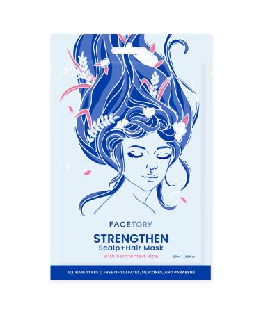 FACETORY Strengthen Scalp and Hair Mask with Fermented Rice - Pack of 3 - Clarifying Scalp Treatment - Anti-Breakage Hair Care - 50 ml / 1.69 fl oz each - Buy Online on GoSupps.com