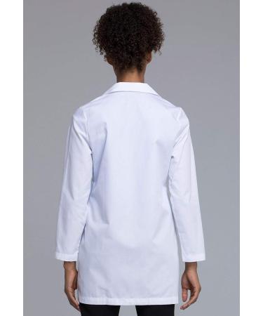 Cherokee Professionals Women's Scrubs Lab Coat 32 346 Small White - Stylish and Functional Lab Coat for Healthcare Professionals - Buy Online on GoSupps.com