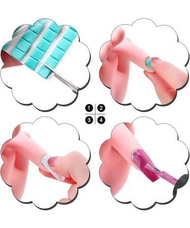 Nail Art Hand Portable Nail Fake Hand Manicure Supply Reusable ABS Silicone for Nail Shop for Home - Buy Online on GoSupps.com