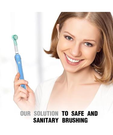 Ustnir Transparent Electrical Toothbrush Head Covers | Dustproof & Portable Travel Covers | Colorful Plastic Hygiene Solutions - Buy Online on GoSupps.com