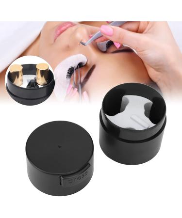 Sonew Optioanl Eyelash Glue Storage Negative Pressure Large Capacity Lash Extension Adhesive Container Jar for Eyelash Beauty Salon and DIY Artist Good Sealing Container for Eyelash(Black) - Buy Online on GoSupps.com