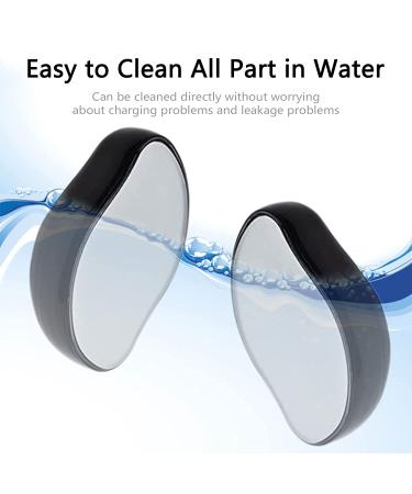 Crystal Hair Eraser - Painless Exfoliation Hair Remover | Washable Nano Hair Removal Tool for Smooth Skin - Perfect Gift for Women and Men (Black) - Buy Online on GoSupps.com