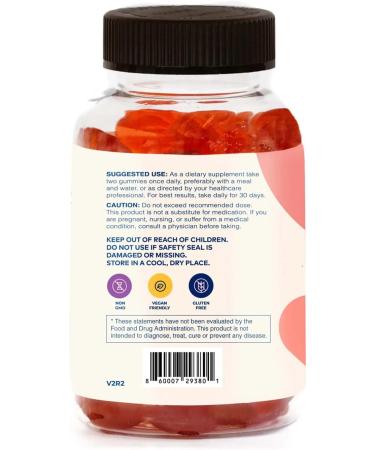 Apple Cider Vinegar Gummies - Weight Management, Digestion, Gut Health Support - Vegan, Gluten-Free, Non-GMO - 60 Gummies - Buy Online on GoSupps.com