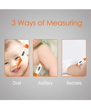 Daffodil HPC400 Digital Fever Thermometer | Mercury-Free Armpit Oral & Rectal Use | Last Measurement Storage | LR41 Button Cell | CE Certified - Buy Online on GoSupps.com