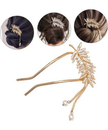 minkissy U-shaped Hairpin Pearl Flower Hair Stick Crystal Flower Hairpin Japanese Hair Stick Hair for Buns U Shape Hair Pins Hair Sticks Rhinestone Hair Pin Bride Japanese-style Hanfu Metal - Buy Online on GoSupps.com
