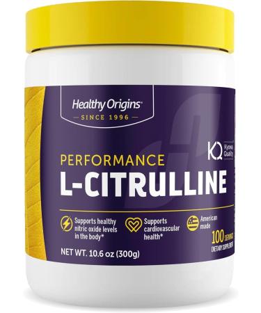 Healthy Origins - L-Citrulline (American-Made Non-GMO Gluten Free Athletic Support) 10.6 Ounce