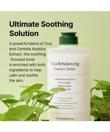 AVCA CICA Rebalancing Essence Facial Toner - Korean Toner with Centella Asiatica for Hydrating & Soothing ph5.5 Trouble Care Korean Skin Care (1L/33.8fl.oz.) - Buy Online on GoSupps.com