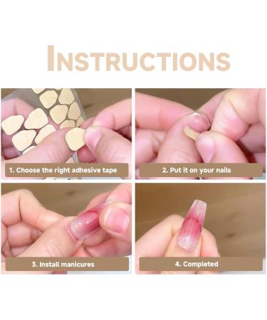  OVDGWC Thirty Sheets Nailed Adhesive Waterproof Nail Glue Double Nail Glue Transparent Nail Binding Tablets DIY Nail Accessories - Buy Online on GoSupps.com