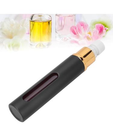 Syrisora Mini Refillable Perfume Bottle Alumite Visible Portable Leakproof Empty Roll On Bottle 10ml (Black) - Buy Online on GoSupps.com