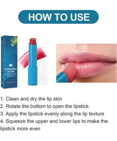 2024 Tinted Lip Balm Nutritious Moisturizing Lip Balm Long Lasting Waterproof Hydrating Lip Gloss Natural Ingredients Moisturizing Lip Tint for Dry Chapped Lips - Buy Online on GoSupps.com