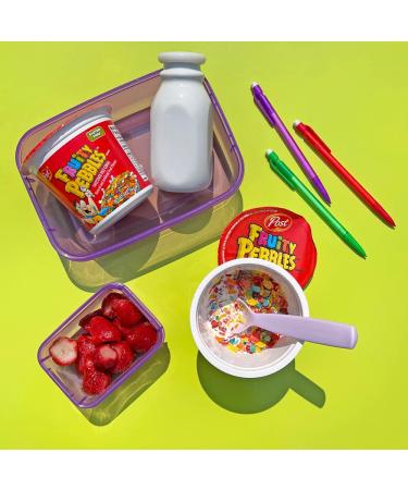 Post Fruity PEBBLES Breakfast Cereal Portable Individual Cereal Cups To Go Gluten Free Cereal 2.0-Ounce (Pack of 12) (PP-GRCE33476) - Buy Online on GoSupps.com