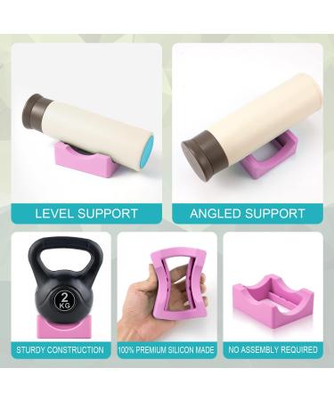 Small Silicone Tumbler Holder with Built-in Slot - Pink | Vinyl Decal Application Tool - Buy Online on GoSupps.com