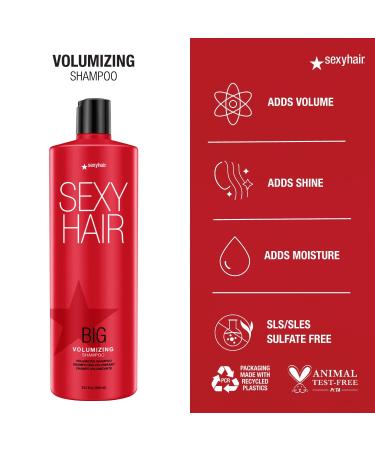 SexyHair Big Volumizing Shampoo/Conditioner | Provides Moisture and Hydration | SLS & SLES Sulfate Free | All Hair Types - Buy Online on GoSupps.com