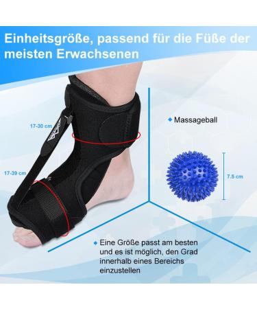 Supegear Plantar Fasciitis Night Rail & Adjustable Clip with Massage Ball - Breathable Support for Flat Feet & Heels - Buy Online on GoSupps.com