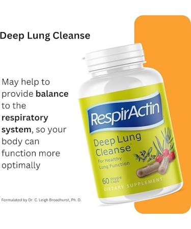 Deep Lung Cleanse 60 Veggie Caps - Herbal Respiratory Supplements for Clearer Breathing - Buy Online on GoSupps.com