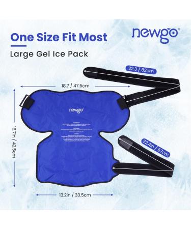 NEWGO DE Shoulder Cooling Pad Ice Gel Pack Gel Shoulder Bandage Cool Pack Cold Hot Compress with Soft Plush Lining for Sports Injuries, Frozen Shoulders, Joint Pain, Stiff Shoulder - Buy Online on GoSupps.com