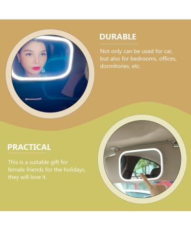 BESPORTBLE Vanity Mirror Visor Led Cosmetic Mirror Car Visor Cosmetic Mirror Luces Led Car Mirror Visor Light up Mirror Led Mirror Car Sun Visor for Car Leds Makeup Mirror White Automatic Abs White 20.1X16cm - Buy Online on GoSupps.com