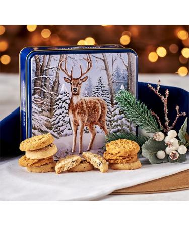 Grandma Wild's Festive Highland Stag Deer in Snowy Wood Embossed Christmas Tin 160g