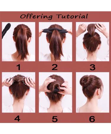 6 Pcs Hair Bun Maker Set | Foam Sponge Donut Twister Tool Accessories for Women - Buy Online on GoSupps.com