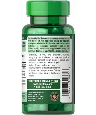 Puritan's Pride Triple Magnesium Complex 400mg Rapid Release Capsules - 60 Count - Buy Online on GoSupps.com