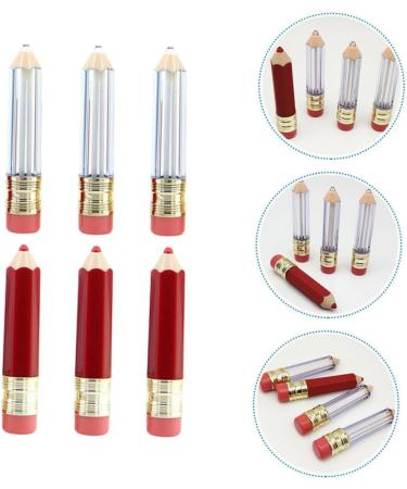 Homoyoyo 6 pi ces Lot de Tubes Vides pour Gloss L vres Format Crayon Transparent et Rouge Rechargeables pour Soin L vres DIY Flacons Compacts et L gers Faciles Transporter et - Buy Online on GoSupps.com
