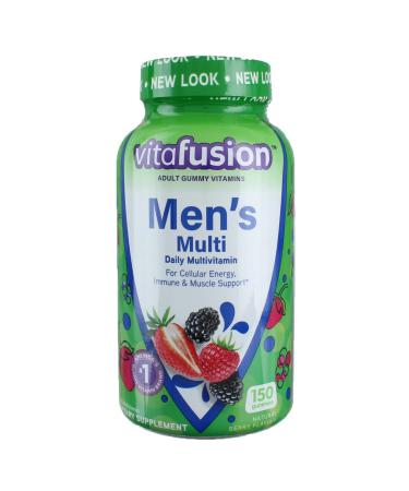 VitaFusion Men's Complete Multivitamin Natural Berry Flavors 150 Gummies