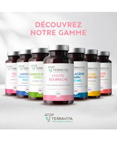 EVENING PRIMROSE and BORAGE | Organic Cold Pressed Oils | 120 Capsules of 500 mg | Deep Skin Hydration | Hormonal System Regulation | Ecocert Made in France Label | Terravita - Buy Online on GoSupps.com