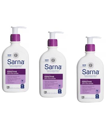 PACK OF 3 Sarna Sensitive Anti-Itch Lotion 7.5 Fl. Oz.