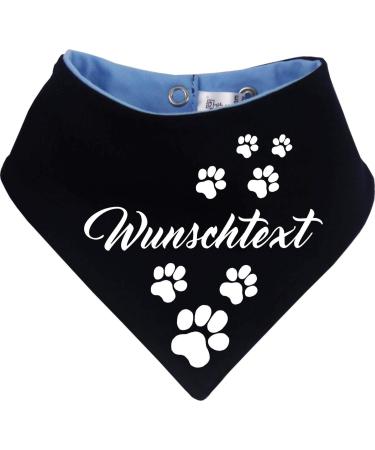 Both-Sided Multicolor Dog Turning Cloth - Light Blue & Navy | Size 4 | Neck Circumference 45-52 cm | Custom Text Option - Buy Online on GoSupps.com