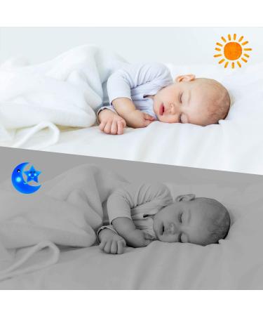 Video Baby Monitor with Camera and Audio - 3.2Inch LCD, Night Vision, Two-Way Audio, Room Temperature Monitoring, Lullaby, White - HB32 - Buy Online on GoSupps.com