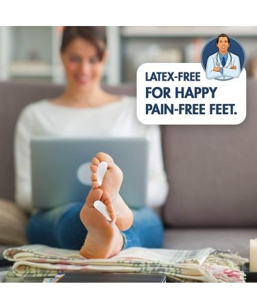 Dr. Frederick's Original Hammer Toe Gels - 2 Pairs | Hammer Toe Support for Men & Women | Joint Realignment & Cushioning - White 1 Loop Design - Buy Online on GoSupps.com