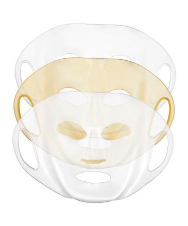 FRCOLOR 3 pi ces Silicone Face Mask Covers Reusable Moisturizing Steam Mask For Facial Care Salon And Home Use