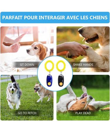Dog Training Clicker Set - 2-Pack Hand Loop Clickers for Dogs Cats & Horses | Effective Clicker Training Tools - Buy Online on GoSupps.com