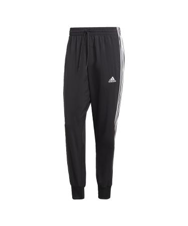 adidas Men's Pants M 3s Wv Tc Pt Black/White L Striped