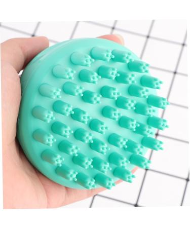 Fomiyes Silicone Hair Massage Brush - Scalp Massager for Salon & Gym | Soft Hairbrush & Shampoo Brush in Green - Buy Online on GoSupps.com