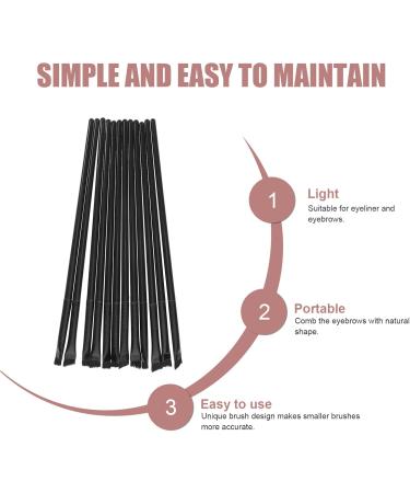 Beavorty 12pcs Eyeliner Brush Eye Shadow Brush Women s Suits Brow Brush Angled Makeup Eyeshadow Flat 14.5x0.7x0.5cm - Buy Online on GoSupps.com