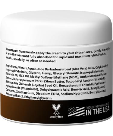 Medical Miracles Hemp Relief Cream - 3000mg for Arthritis Muscles & Joints - USA Made - Buy Online on GoSupps.com