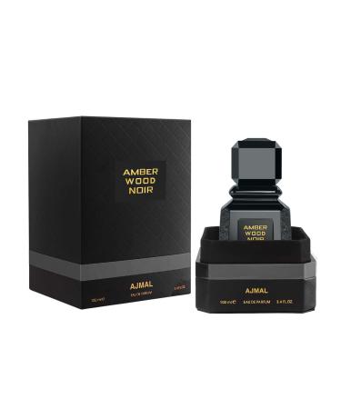 Ajmal Amber Wood Noir EDP 3.4 oz For Men & Women- Made in Dubai