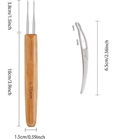 Dreadlock Crochet Hook Set - 8 Pcs Braid Hair Needle for Weaving and Dreadlocks - Buy Online on GoSupps.com