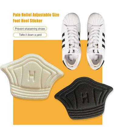 Budiniao Adjustable Footfestern Snaps - Wear-Resistant Self-Adhesive Shoe Inserts for Women's Foot Care - H Thin/Black - Buy Online on GoSupps.com