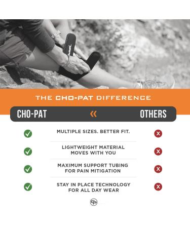 Cho-Pat Dual Action Knee Strap - Adjustable Pain Relief for Chondromalacia Osgood Schlatter s Tendonitis & Meniscus Tears - Medium Size 1 Pair - International Shipping Available - Buy Online on GoSupps.com